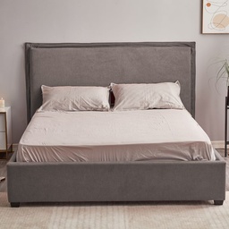 [99737] Letto Matrimoniale Neso Contenitore Tessuto Grigio  L 170 x P 206 x H 118 cm