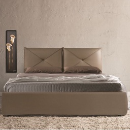 [94531] Letto matrimoniale con contenitore ARMONIA Tortora 188x223x h109 cm