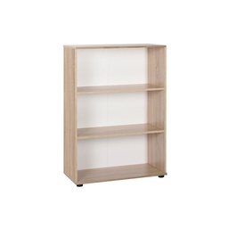 [S-FZ84853] Libreria da ufficio a 3 ripiani colore sonoma cm 72x34xh.109