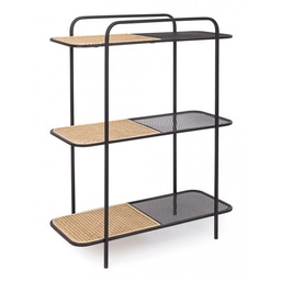 [S-B0722140] Libreria Sagomata Antracite 82x35x100 cm