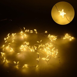 [S-V6074420000] Luce filo 160 micro led stella bianco caldo per uso esterno - 230 cm