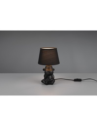 [S-TRIOR50891002] Lume Da Tavolo Chita Ceramica Scimmietta "Non Parlo" Nero Trio Lighting