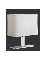 [S-TRIOR50111001] Lumetto Moderno Ming Cromo Tessuto Bianco Trio Lighting