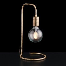 [S-BL186-LT-BRZ] Lumetto urban industrial in ferro spazzolato cm 27