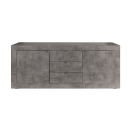 [94248] Madia 2 ante e 3 cassetti Ocean grigio beton 210x45xh.85 cm