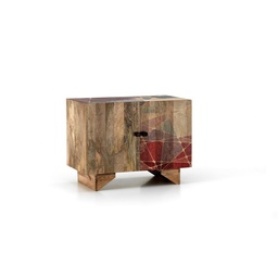 [S-ET/080] Madia moderna etnica marrone multicolor 81x45x75