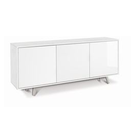 [S-A7073OSBLK] Madia tre ante Bianco Ossido Lucido 177x41x h74 cm