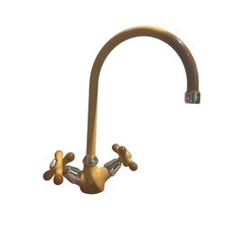 [84150] Miscelatore da cucina bicomando Paini Monaco 08DE572 terra di francia 30 cm x 20 cm x 4,3 cm