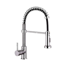 [S-FZ15530] Miscelatore da cucina con doccetta estraibile a molla cromato L 35 x P 9 x H 54 cm