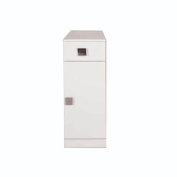 [54607] Mobile bagno multiuso Blanca con anta e cassetto 30x32x78 bianco larice
