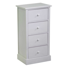 [S-V8033710000] Mobiletto cassettiera bianco 4 cassetti 38x28x75 cm