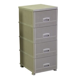 [S-V8042400000] Mobiletto cassettiera 4 cassetti crema 43x36,8h89,4