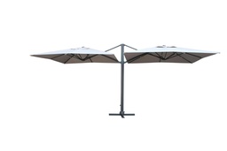 [S-V7404190000] Ombrellone in alluminio bianco 3x6 cm - Caratteristiche e dimensioni