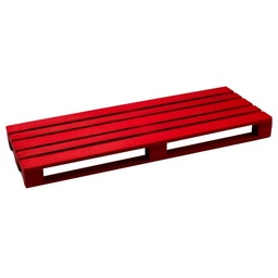[S-V50314500RO] Pallet rosso 40x15x3,5 cm in legno