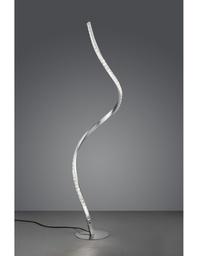 [S-TRIOR42021105] Lampada da Terra Moderna Rubin LED Dimmerabile RGB Effetto Cristallo H116 cm