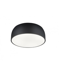 [S-TRIO609800432] Plafoniera Moderna 4 Luci Metallo Nero Opaco