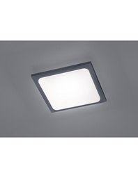 [S-TRIO620160142] Plafoniera Quadrata da Esterno Trave LED IP54 Antracite 25x25 cm