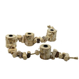 [S-V6066160000] Portacandele steccato tronco cm110