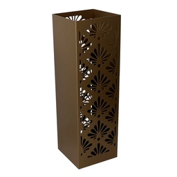 [S-V3505450000] Portaombrelli Metallo Damasco Oro Quadro 15,5x15,5 cm