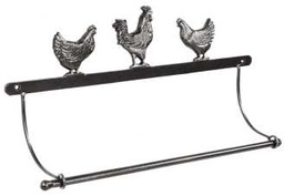 [S-V9175790000] Portasciugamani elegante in ferro gallo yf-2018 cm.50,5 x 10,5 x 25