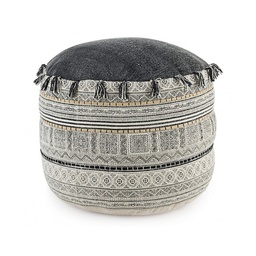 [S-B0720093] Pouf in cotone stile etnico TILAK Alaskan 50x35 cm