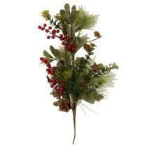 [S-V6323320000] Ramo verde in plastica cm28,5x10h72