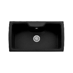 [98445] Samet Lavello 88x50 Granito Vasconenr 1 vasca nero