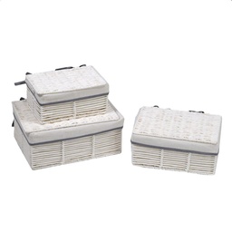 [S-V1214480000] Scatola Paper Hilary Bianco cm38x27h17 - Stile e Organizzazione per il tuo Armadio