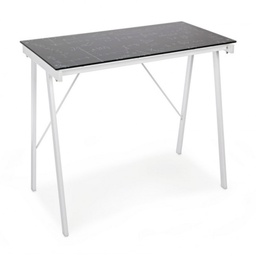 [S-B5710318] Scrivania Young Smoke in Vetro 113x58 cm