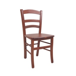 [89145] Sedia Venezia noce in legno massello di faggio