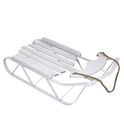 [S-V60495600BI] Slitta metallo bianco 78x33x27 cm