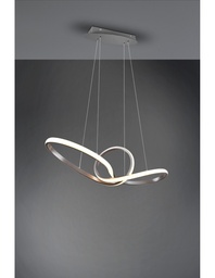 [S-TRIOR32751107] Sospensione LED Dimmerabile Nichel L80 cm