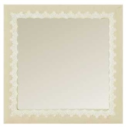 [S-V9123950000] Specchio quadrato decoro pizzo fy-1525 - Dimensioni: 41,5 x 41,5 x 2 cm