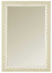 [S-V9123940000] Specchio decorativo con motivo a pizzo, cm.41,5 x 61,5 x 2