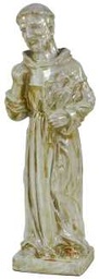 [S-V9174160000] Statua San Francesco - 19 x 16 x 55 cm