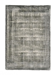 [S-B0601530] Tappeto Rashmi Grigio 140x200 - Tessuto Artigianale in Viscosa e Cotone