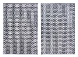 [S-B0607635] Tappeto Jacquard Tirrenia Nero-Bianco 150x210
