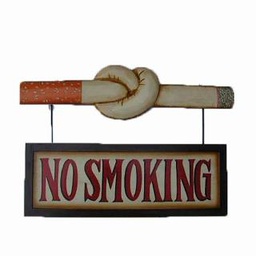 [S-V0215640000] Targhetta birreria 'no smoking' cm54x32 da appendere