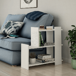 [99271] Tavolino Mua bianco 3 ripiani