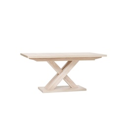 [85696] Tavolo allungabile gambe a incrociate colore rovere sonoma 160/200x90xh76 cm