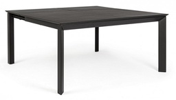 [S-B0662756] Tavolo Allungabile da Giardino Konnor Antracite - Dimensioni 160x110/160x77.5 cm
