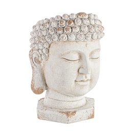 [S-B0780280] Vaso testa Buddha Magnesia D35 cm