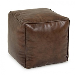 [S-B0720091] pouf mendez marrone 40x40