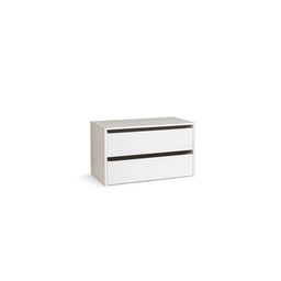 [S-A10012] Cassettiera in legno per interno amadio colore Bianco cm H.50xL.86,5xP.45