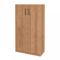 [S-A12339] Armadio scarpiera multiuso noce country 2 ante h130x71x38