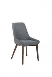 [SA-OM/448/GS] Sedia in Tessuto Grigio Scuro 62cm x 49.5cm x 87cm