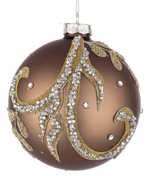 [SA-B0937590] Sfera Vt Droplet Marrone D100 in Vetro