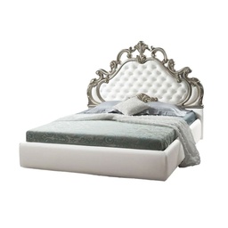[94559] Letto Matrimoniale Barocco Bianco Contenitore Aleksandra - Dimensioni: 180 x 212 x 154 cm