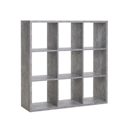 [SA-FZ89194] Libreria Cubo 9 Scomparti Colore Cemento 107x33xh.107 cm