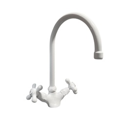 [84151] Miscelatore da cucina bicomando bianco 30x20x4,3 cm